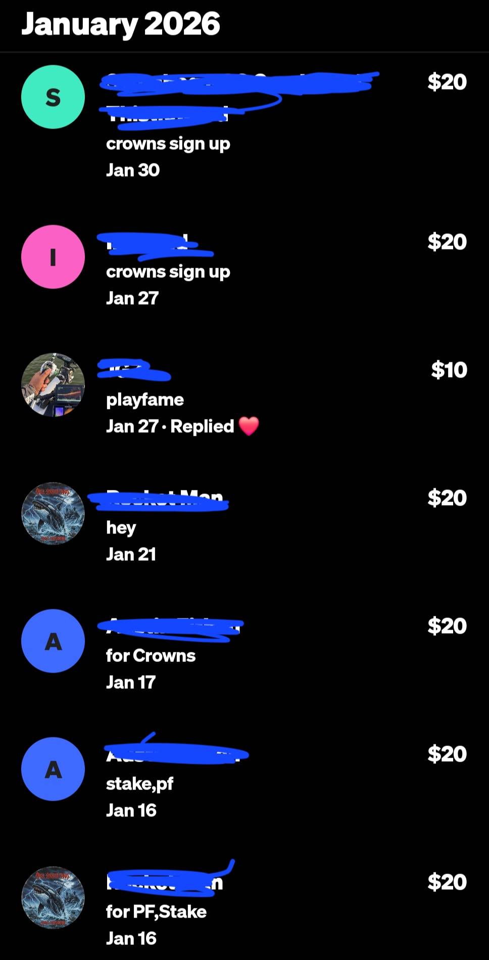 Payment proof