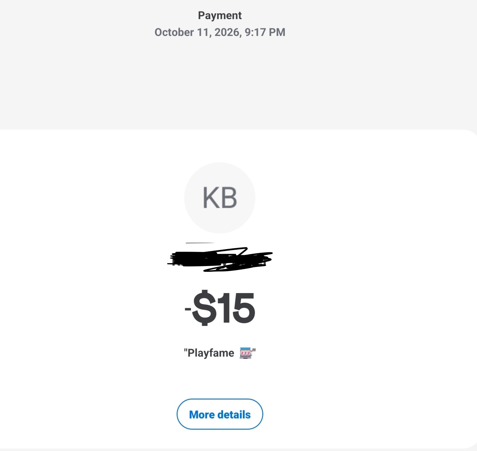 Payment proof